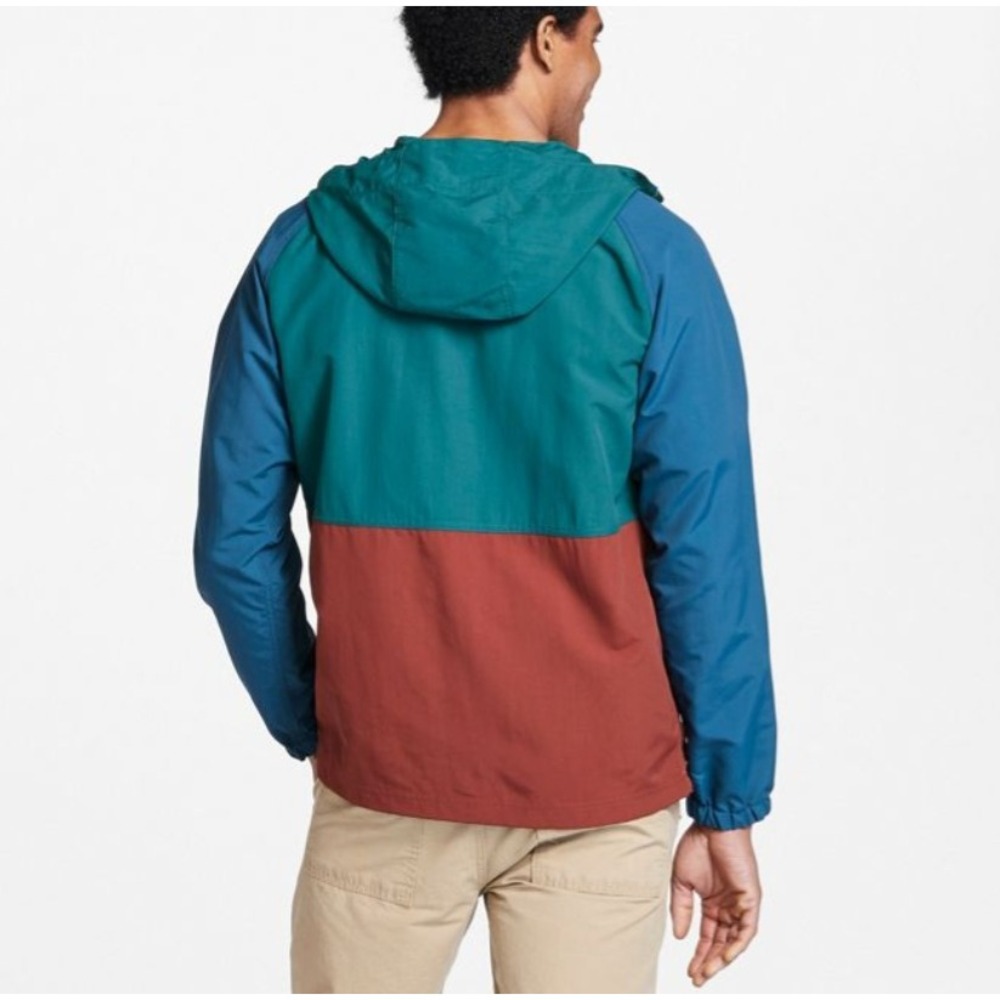 LL Bean Mens Mountain Classic Full Zip Anorak Jacket Multi Color Medium Reg - Picture 2 of 6